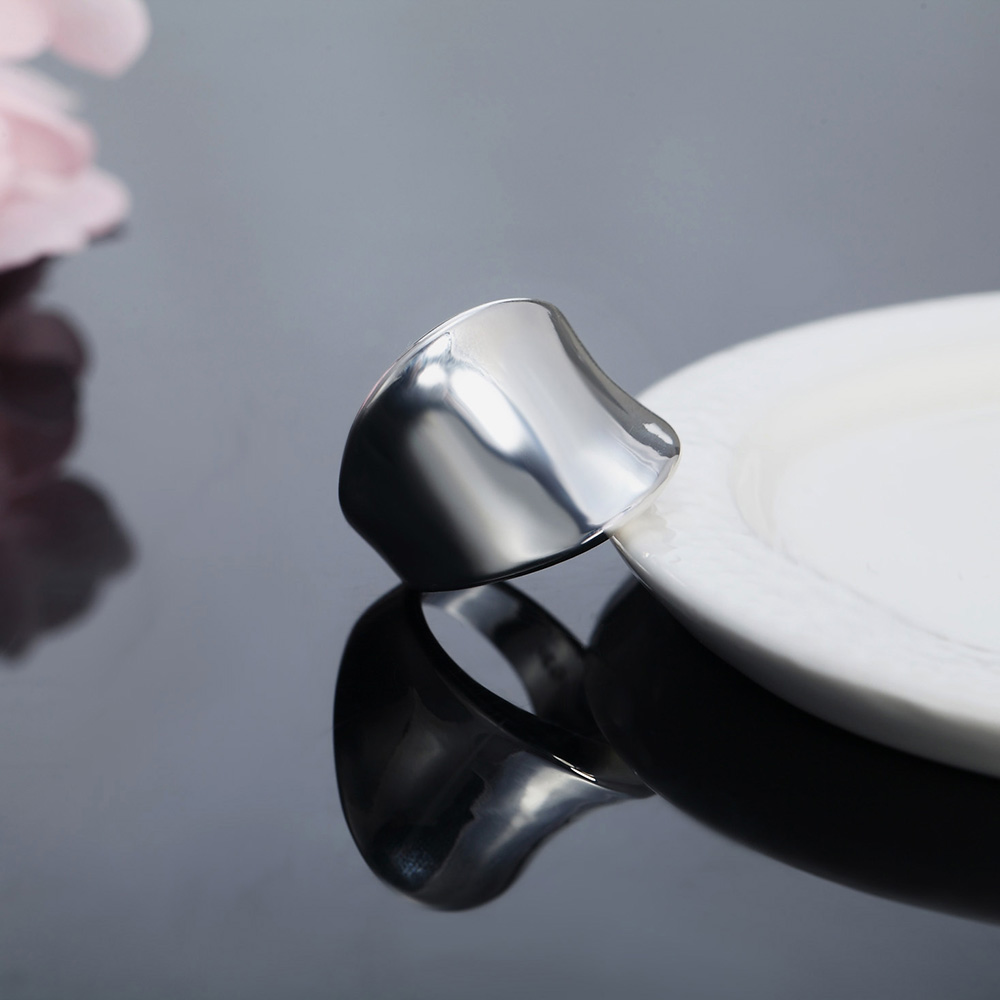 Dijes clásicos novedosos, anillos anchos de Plata de Ley 925 para hombres y mujeres, talla 7 8 9 10, joyería fina para , de navidad