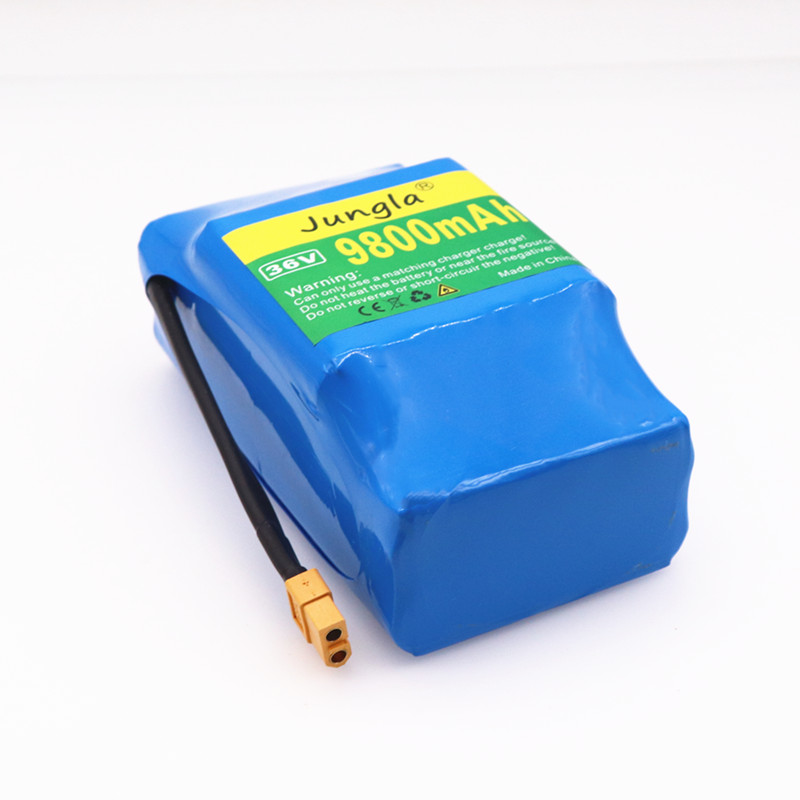 10S2P 36V lithium L-ion rechargeable battery 9800mAh 9.8AH battery pack for electric self-suction hoverboard unicycle