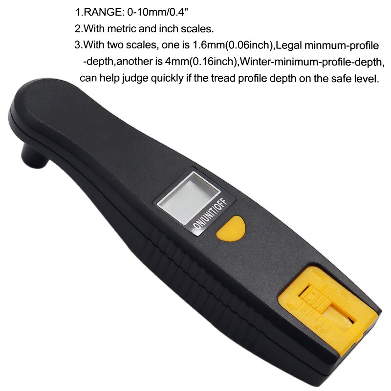 Tire pressure gauge 0-100 PSI Backlight High-precision digital tire pressure monitoring car tire
