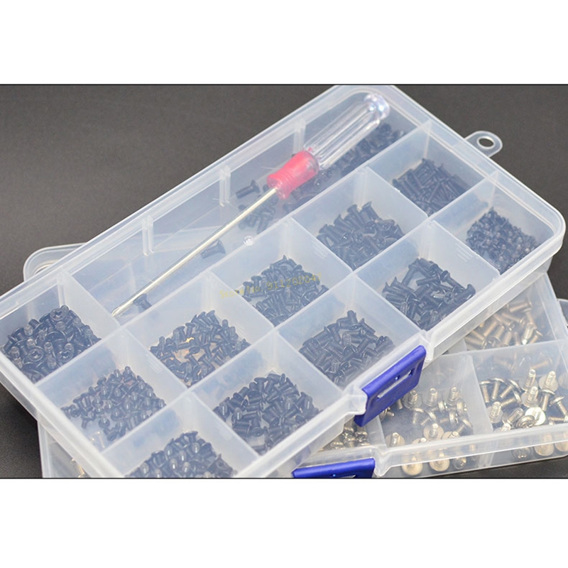 Laptop Screws set 600 Pcs for Lenovo HP Dell Samsung ASUS Acer MSI Toshiba Sony and other Notebook Shell Screws with Box