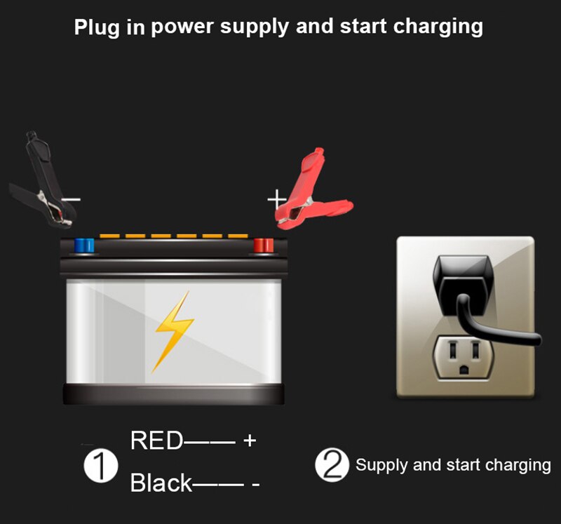 12V 6A Full Automatic Smart Car Battery Charger Motorcycle Smart Power Pulse Repair Chargers