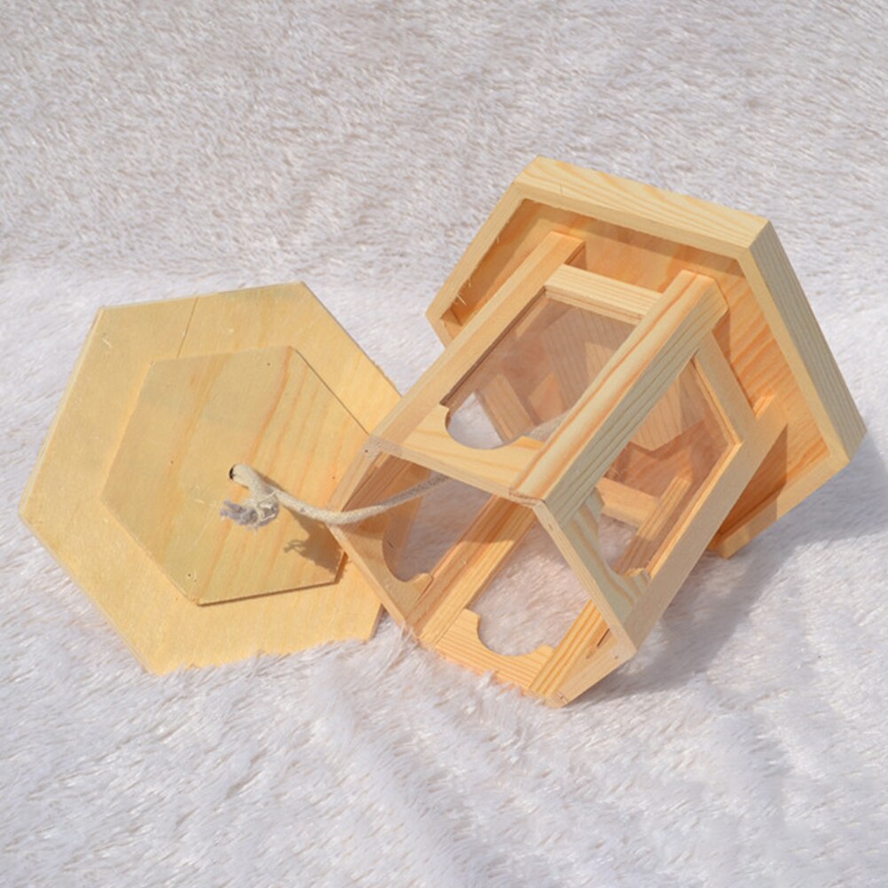 Conteneur distributeur de graines d'aliments, maison suspendue, mangeoire pour oiseaux, outil d'extérieur