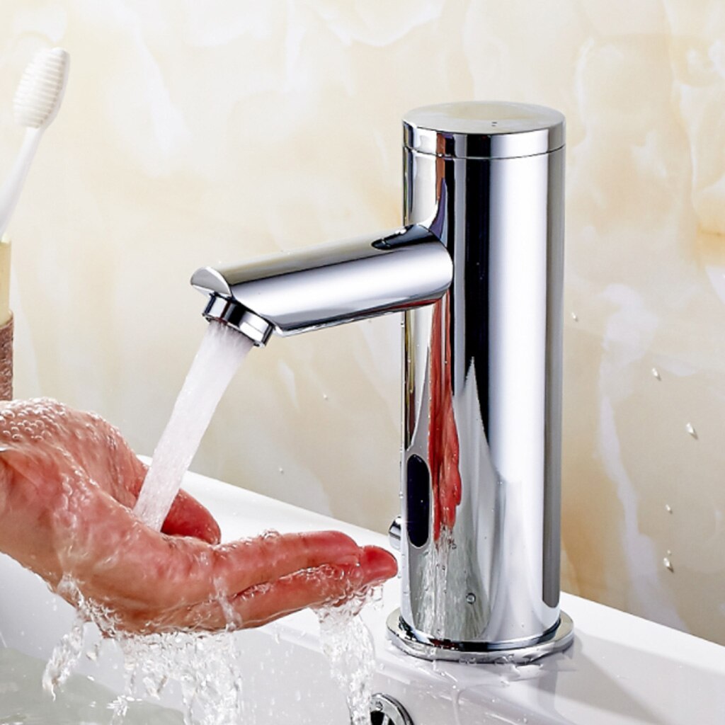 Automatische Buis Sensor Kraan Wastafel Installatie Voor Keuken Badkamer Laga Openbare Gebieden