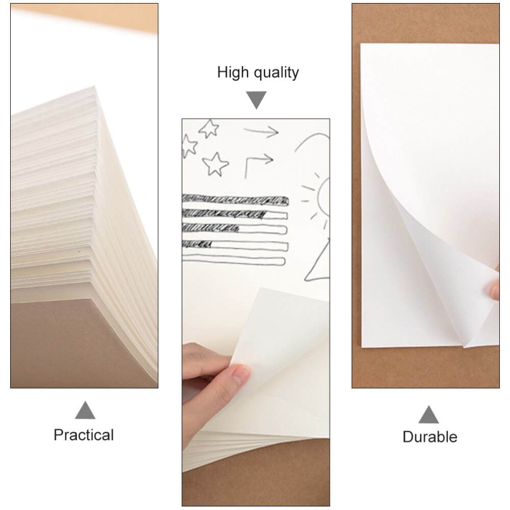 4 Pcs Durable Portable Writing Notebook Scratch Paper Draft Paper for Boys Girls Students