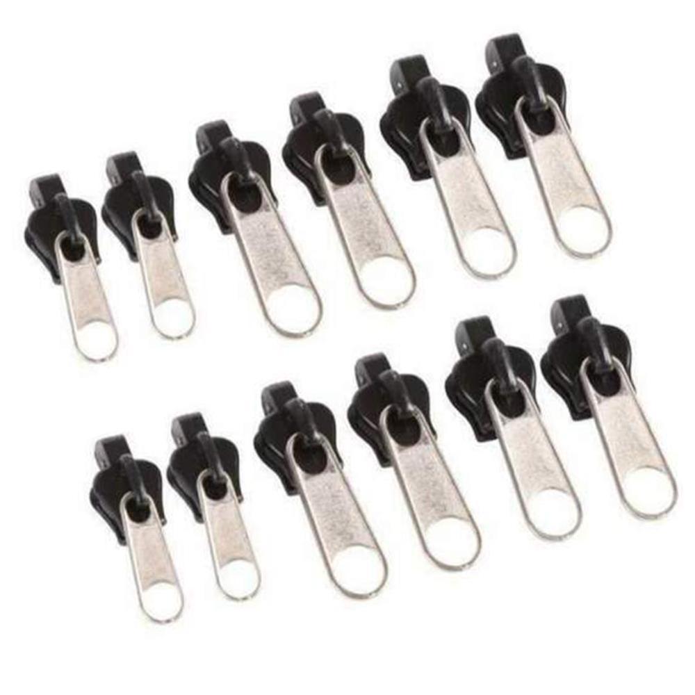 6 Stks/set Rits Sliders Universal Instant Fix Rits Reparatie Kit Vervanging Zip Slider Tanden Rescue Ritsen