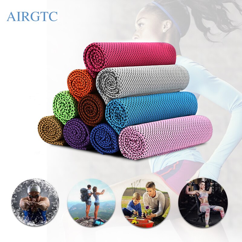 Microfiber Sport Handdoek Snelle Koeling Ice Gezicht Handdoek Sneldrogende Strand Handdoeken Zomer Blijvende Instant Chill Handdoeken Voor Fitness yoga
