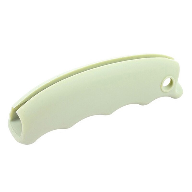 1 PCS Silicone Mention Dish For Shopping Bag to Protect Hands Trip Grocery Bag Holder Clips Handle Carrier Lock Home Tool: Light Green