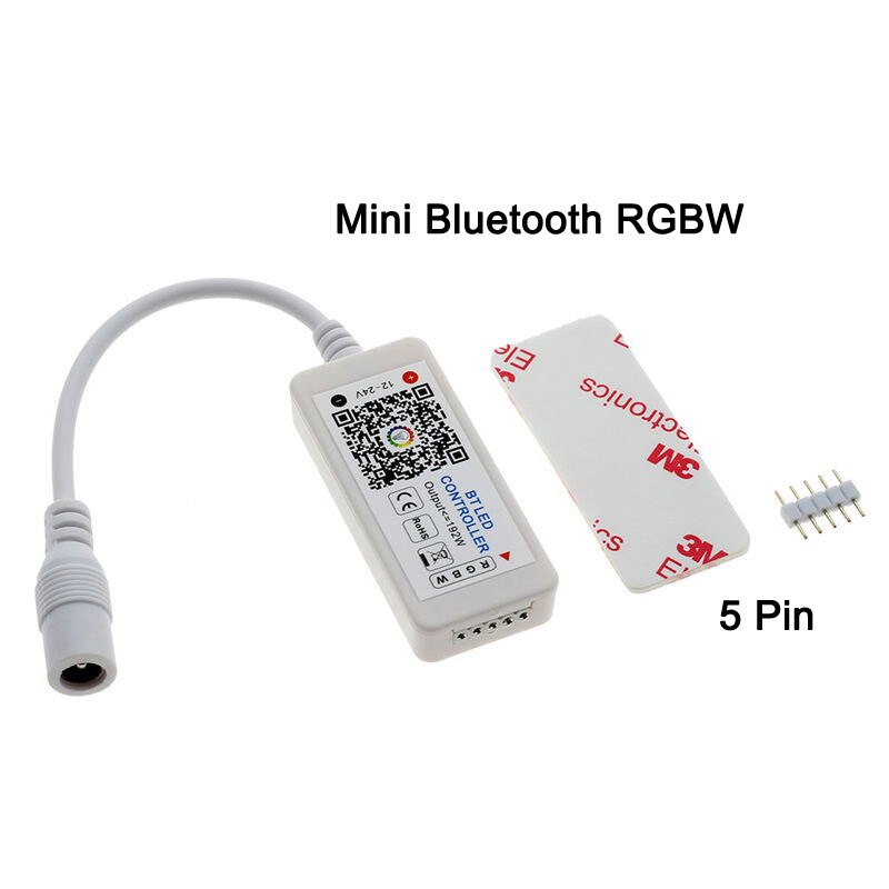 Magic home led-stripcontroller  dc5v 12v 24v bluetooth draadloze wifi-controller, rgb/rgbw ir rf voor 5050 ws2811 ws2812b pixels: Mini bluetooth rgbw