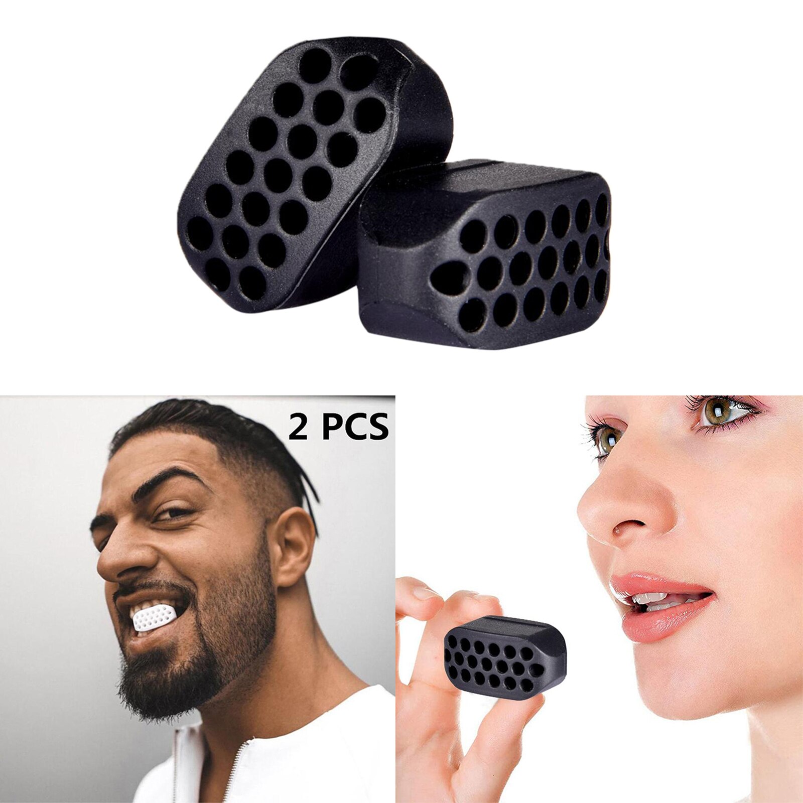 2pcs Jawline Exerciser Exercise Fitness Ball Double Chin Reducer Chin ed Jawline Neck Face Toning