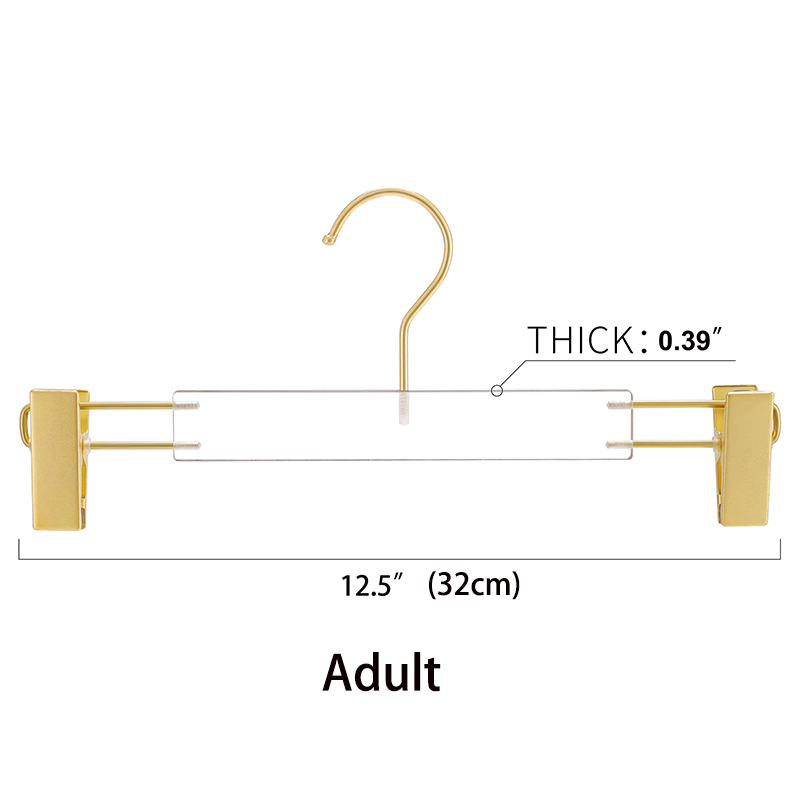 10 Stück, Kristall-Acryl-KleiderbüGel, Kleider-Organizer, Schrank- und Hosenaufhänger, transparente rutschfeste Garderobe, Kleiderschrank, Anzug, Hemden, Aufbewahrung: dunkel khaki