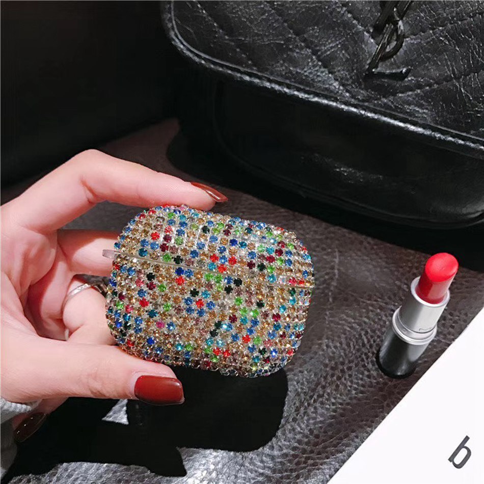 Luxe Bling Glitter Diamond Hard Case Voor Apple Airpods Pro Case Strass Accessoire Cover Voor Airpods Pro Headset Kristal Tas: 466R