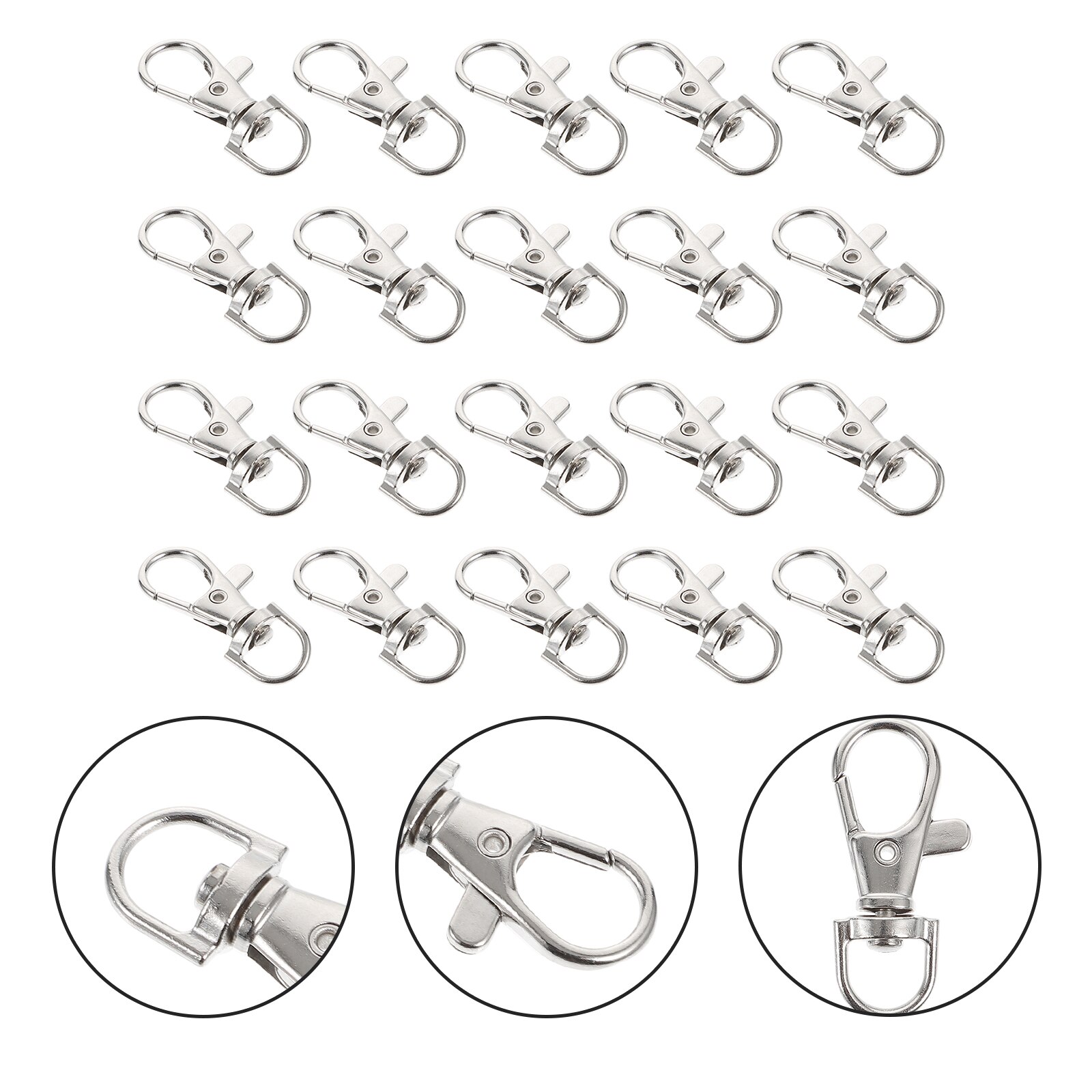 20pcs Bird Cage Locks Stainless Steel Locks Pet Bird Cage Door Buckle Lock: Default Title