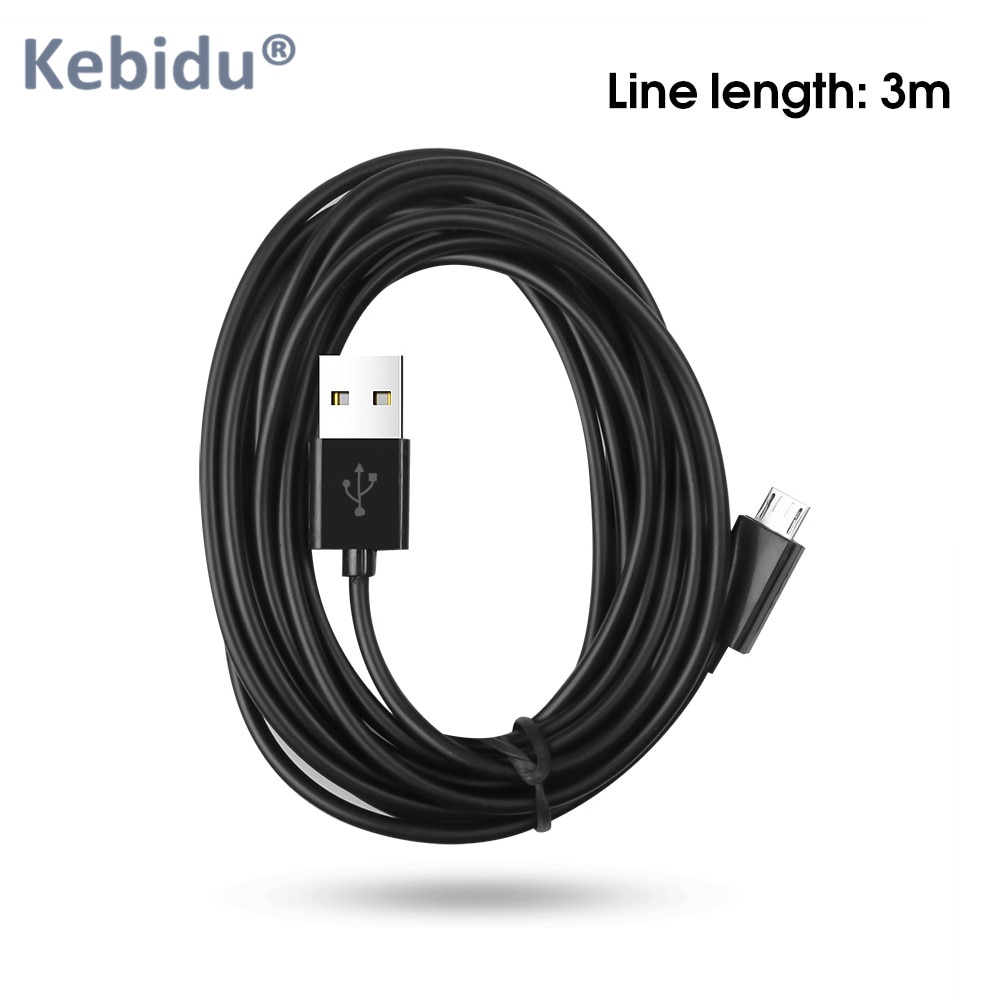Kebidu 3M Extra Long USB Charger Playing Cable Micro USB Charger Cable for Sony Playstation PS4 Xbox one controller