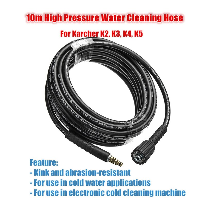 Limpiador de agua de alta presión de 10M, limpieza de cobre puro, manguera de lavado para coche Karcher K2 K3 K4 K5 K6 K7