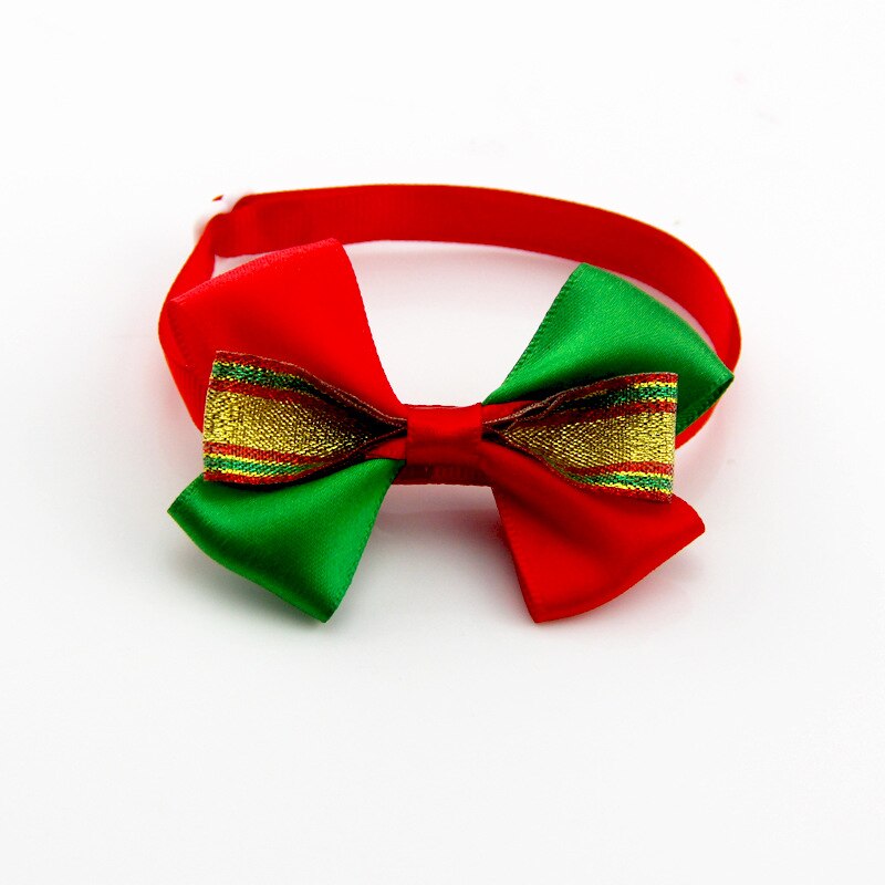 Nœud papillon chien et vert du nouvel an, nœud papillon de série de noël pour chien et animal de compagnie, collier de bijoux fait à la main pour chat et chien: E