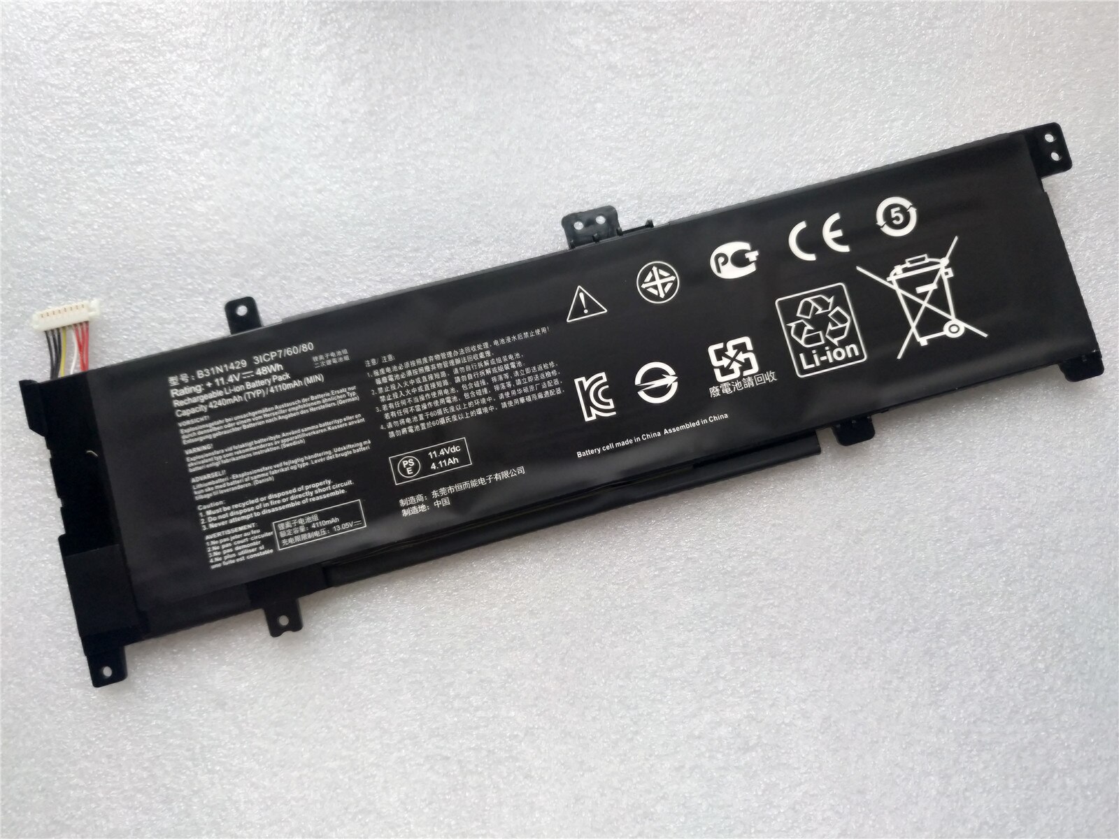B31N1429 laptop battery for asus A501LB5200 K501LX-NH52 K501U K501UB K501UX K501U K501UW K501 K501LX