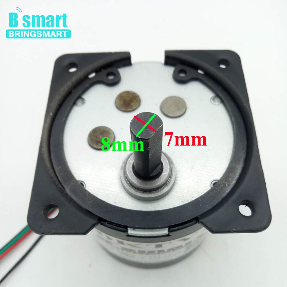 Bringsmart Alle Metal Gear Ac 220V Miniatuur Motor Lage Snelheid 2.5-110 Rpm Grote Kracht Motorreductor Omgekeerd cw/Ccw 70 Ktyz
