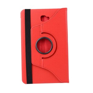 Pokrywa dla Samsung Galaxy Tab A 10.1 przypadku 360 obrotowy stojak kılıf na Samsung Galaxy Tab A 10 cal SM-T580 SM-T585 etui na tablety: Red