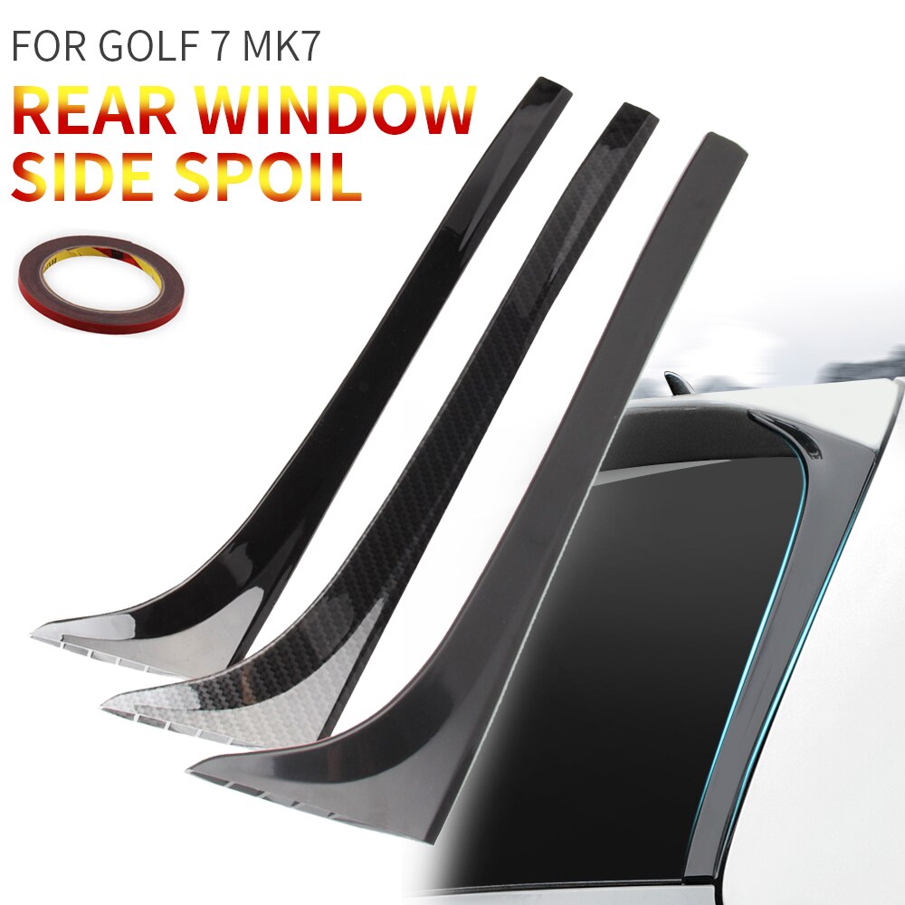 Bagrude sidespoiler til golf 7 mk7 abs kulfiber sidevinge bil-styling klistermærker bagrude spejl hale auto tilbehør