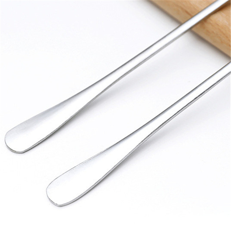 1Pc Lange Steel Koffielepel Roestvrijstalen Theelepel Ijs Dessert Thee Lepel Keuken Dingen Huishoudelijke Dingen