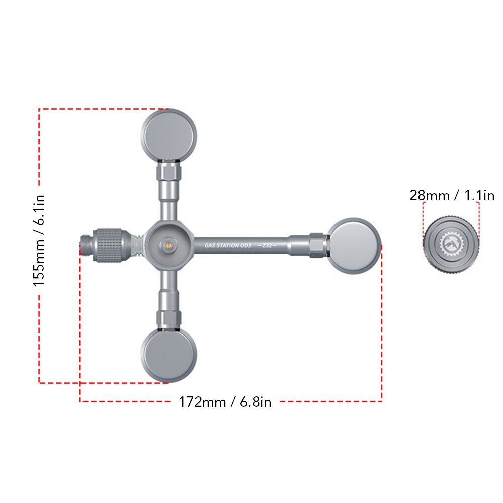 Multifuntional Gas Burner Cartridge Head Conversion Adapter Nozzle Flat Tank Convertor Aluminum Alloy Gas Stove Adapter