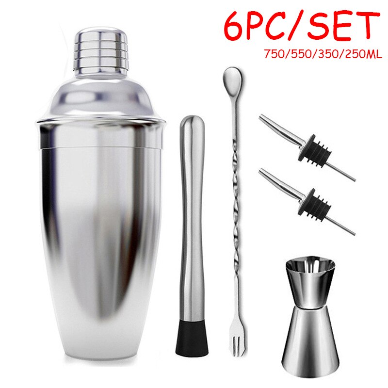 Rostfritt stål cocktail shaker istång mixer drink boston bartender webbläsare kit barer set bartender verktyg
