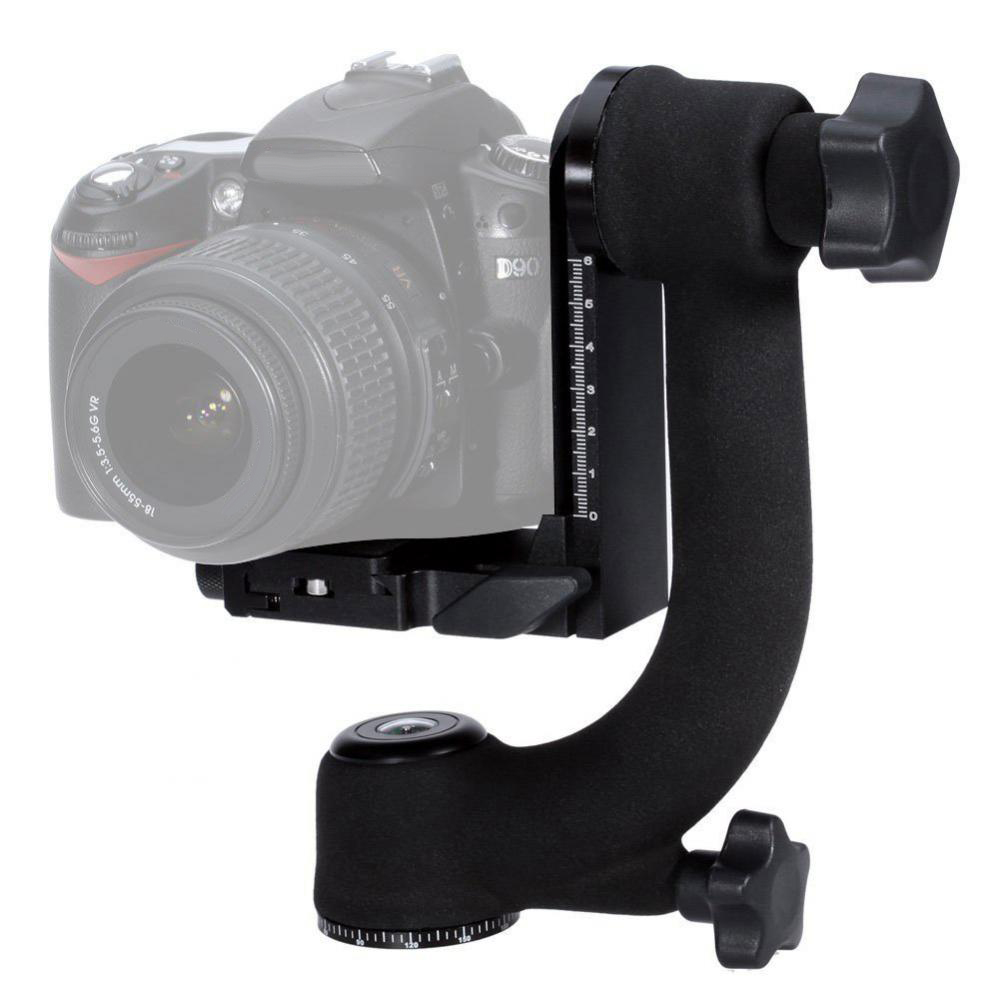 Hochleistungs-gimbal-stativkopf für dslr-kameras mit teleobjektiv