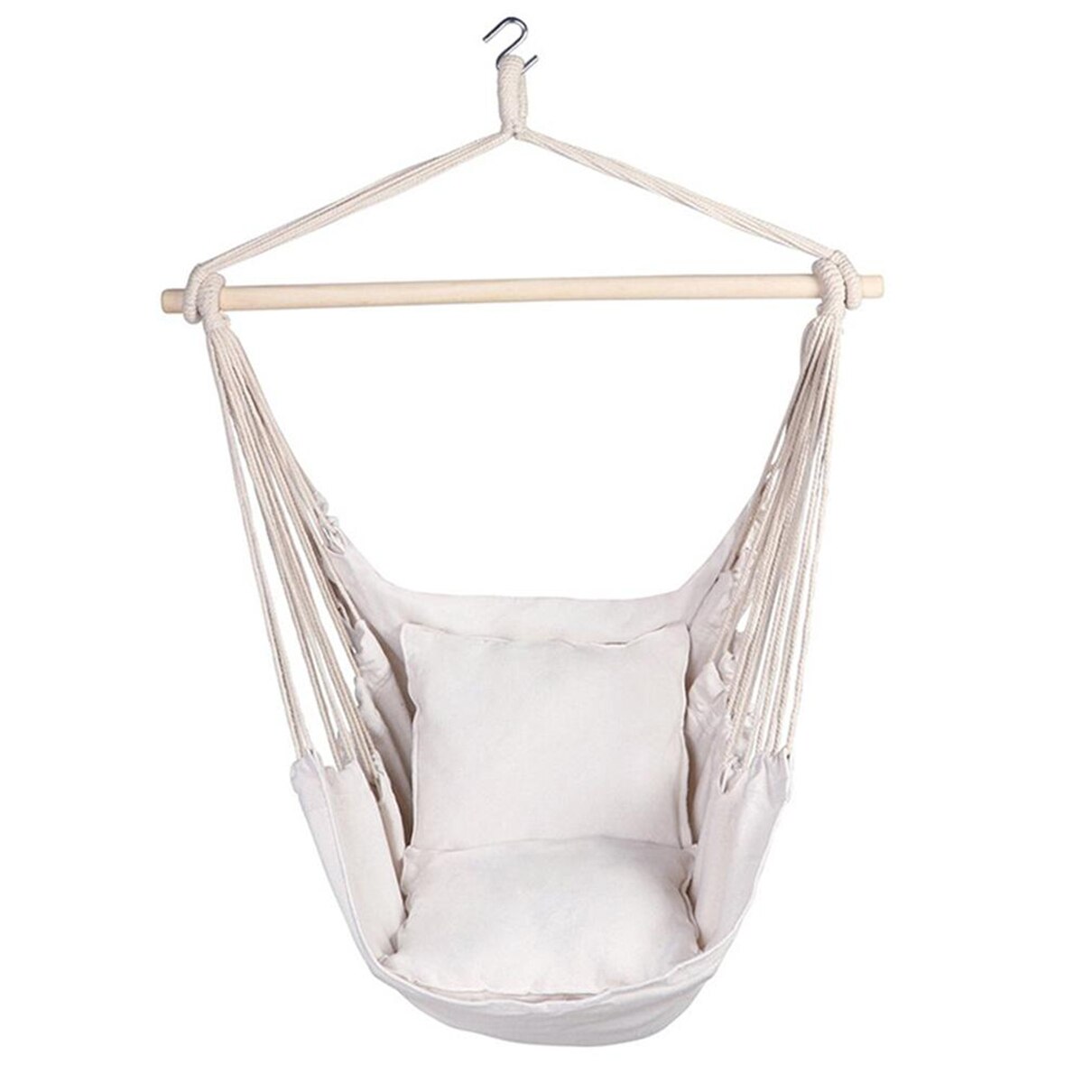 Hamaca de seguridad individual para niños y adultos, silla colgante de 160KG para exteriores, dormitorio interior, patio y almohada