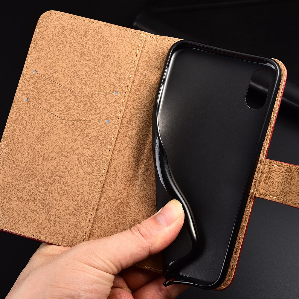 Funda de cuero para Xiaomi Redmi 8A, funda de libro Lisa para Xiaomi Redmi 8A