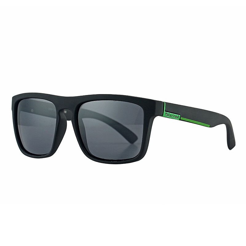 Guy's Sun Glasses Polarized Sunglasses Men Classic Mirror Square Ladies Sunglasses Men: Black Green