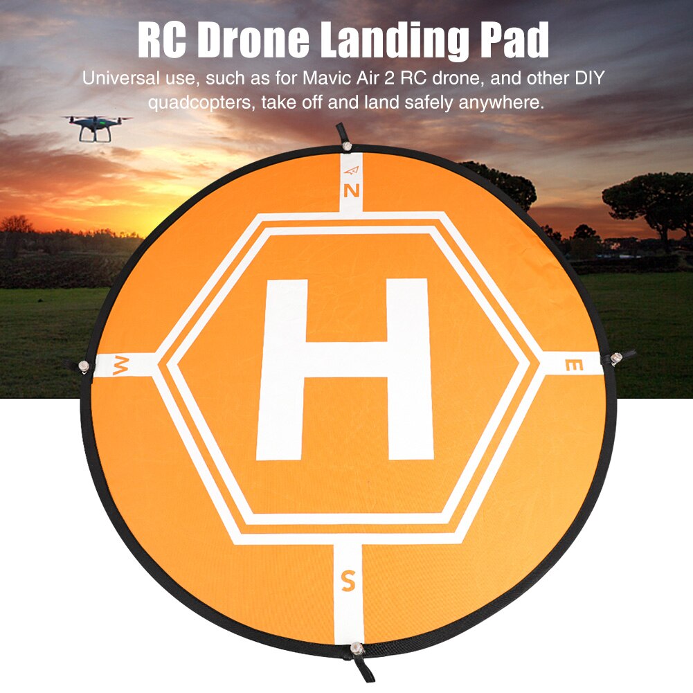 31inch Accessories Portable Drone Landing Pad Waterproof RC Quadcopters Station Parking With 4 LED Lights For DJI Mavic Air Mini