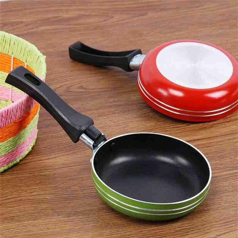 Kleine Koekenpan, Mini Dikke Non-stick Pan, Willekeurige Kleur