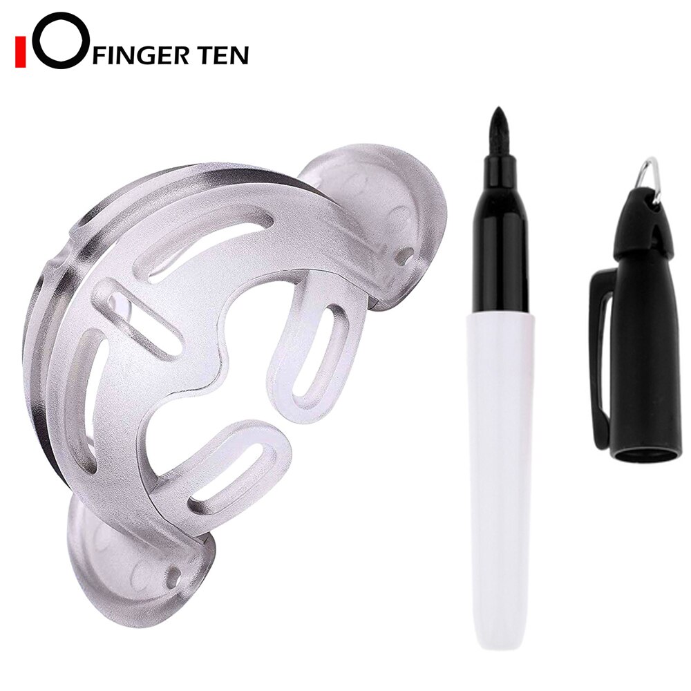 6-in-1 Golf Ball Line Liner Marker Marks Template Draw Positioning Template Alignment Putting Tool Putt Linear: 1 line marker Black