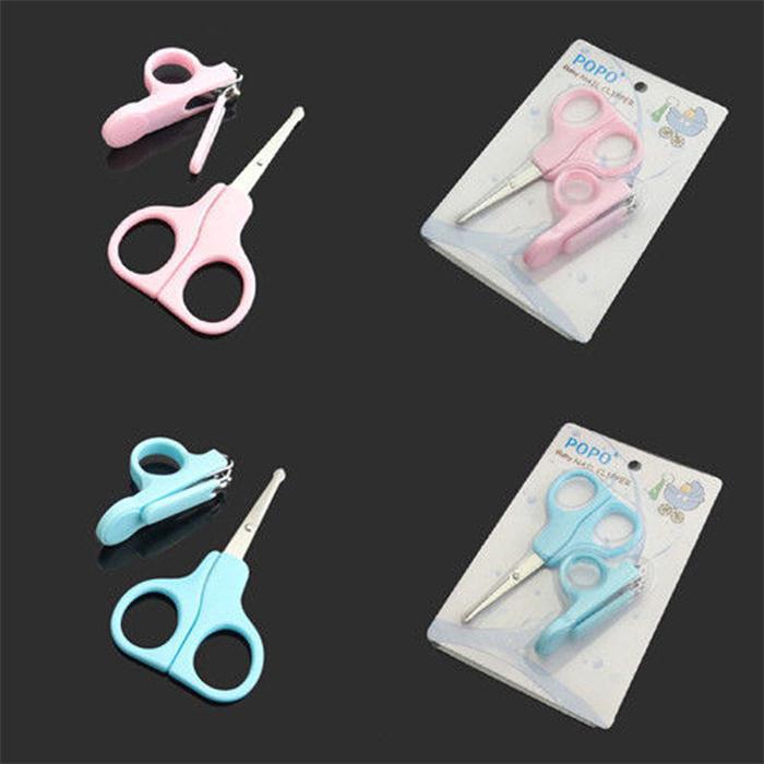 Mooie mini baby nagelverzorging praktische tondeuse trimmers handige dagelijkse baby nagelverzorging sets blauw roze kleur