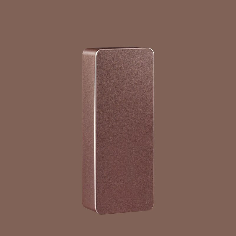 Tea Bag Packaging Box Sealed Rectangular Tinplate Tea Container Portable Tea Bag Coffee Storage Box: Gold