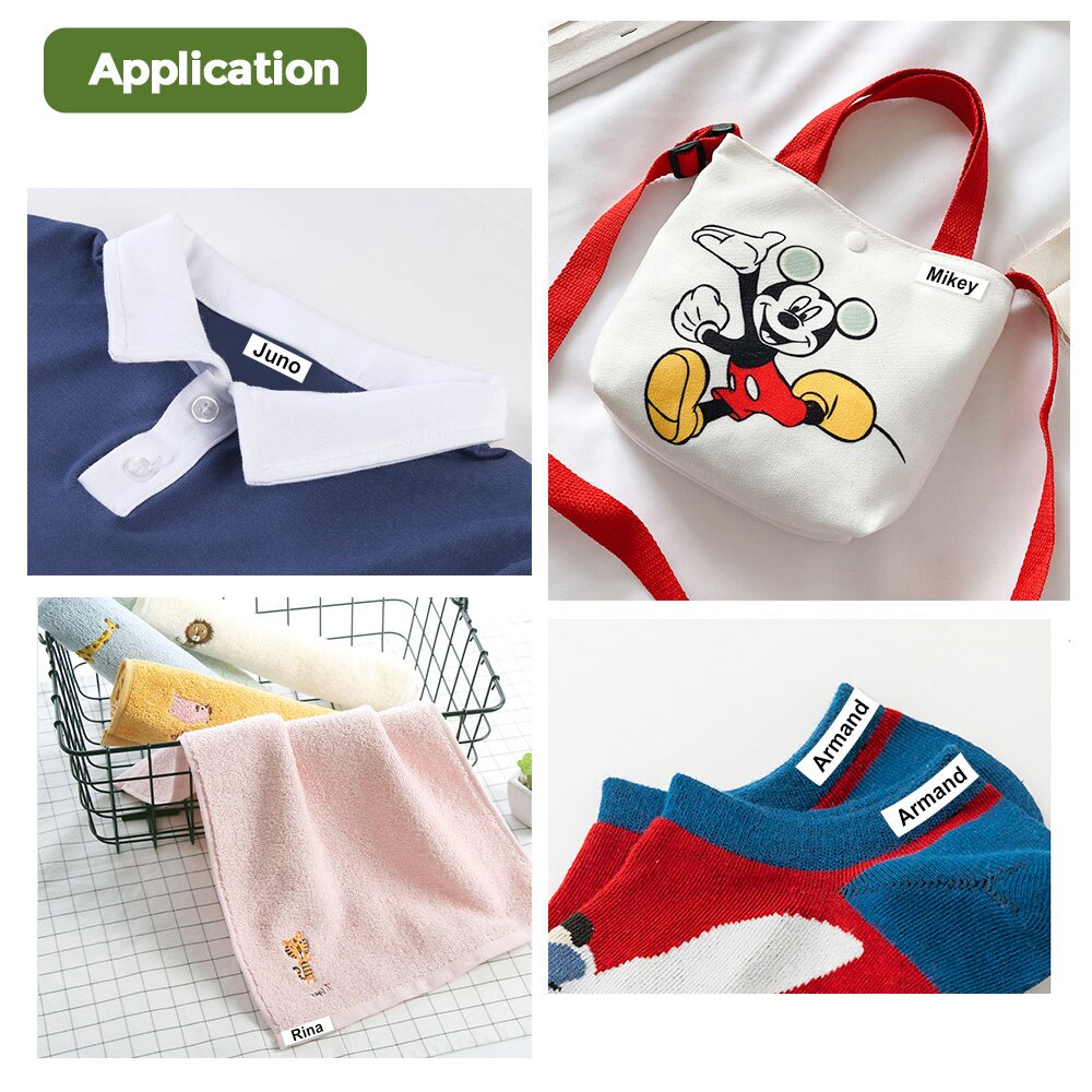 Unismar Tessuto di Ferro sulle Etichette TZe-FA4R Rosso su Bianco 3/4 "18 millimetri Etichetta Nastro TZe-FA241 Compatibile per il Fratello P-tocco LabelMaker