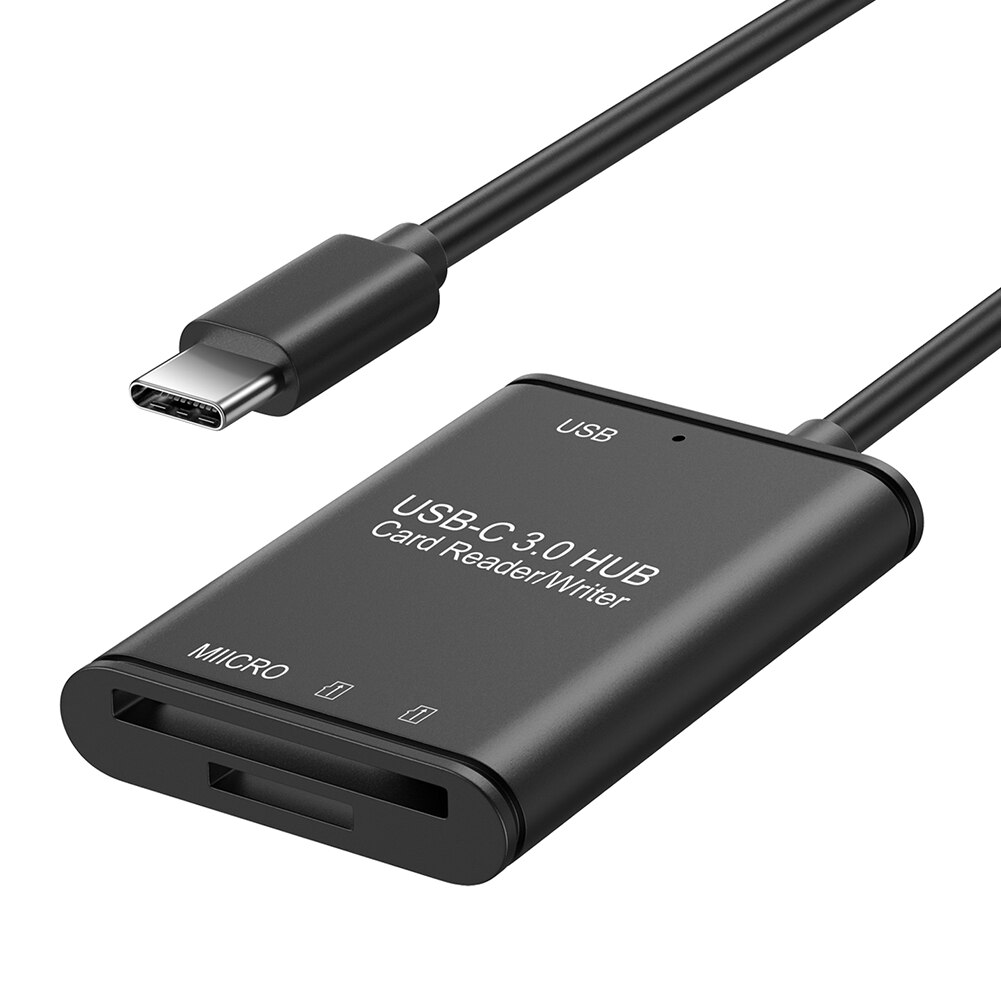 Adaptador usb 3.1 c para usb 3.0 otg, acessórios domésticos de computador leitor de cartão tf digital para laptop e telefone