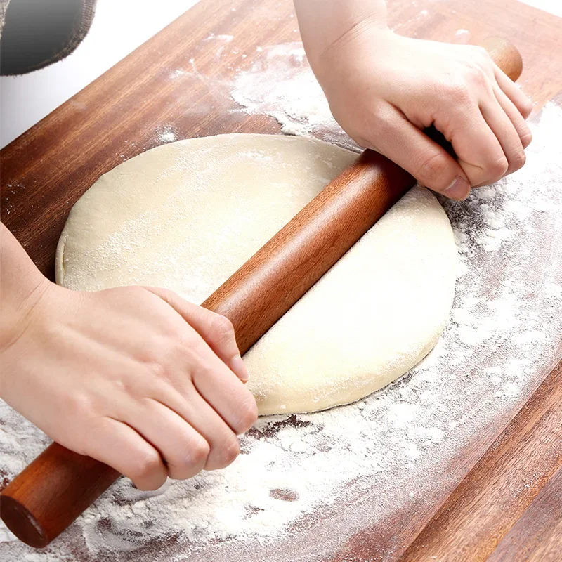 30/50/60cm Wooden Rolling Pin Fondant Cake Decoration Dough Roller Cooking Pastry Baking Tool Kitchen Accessories