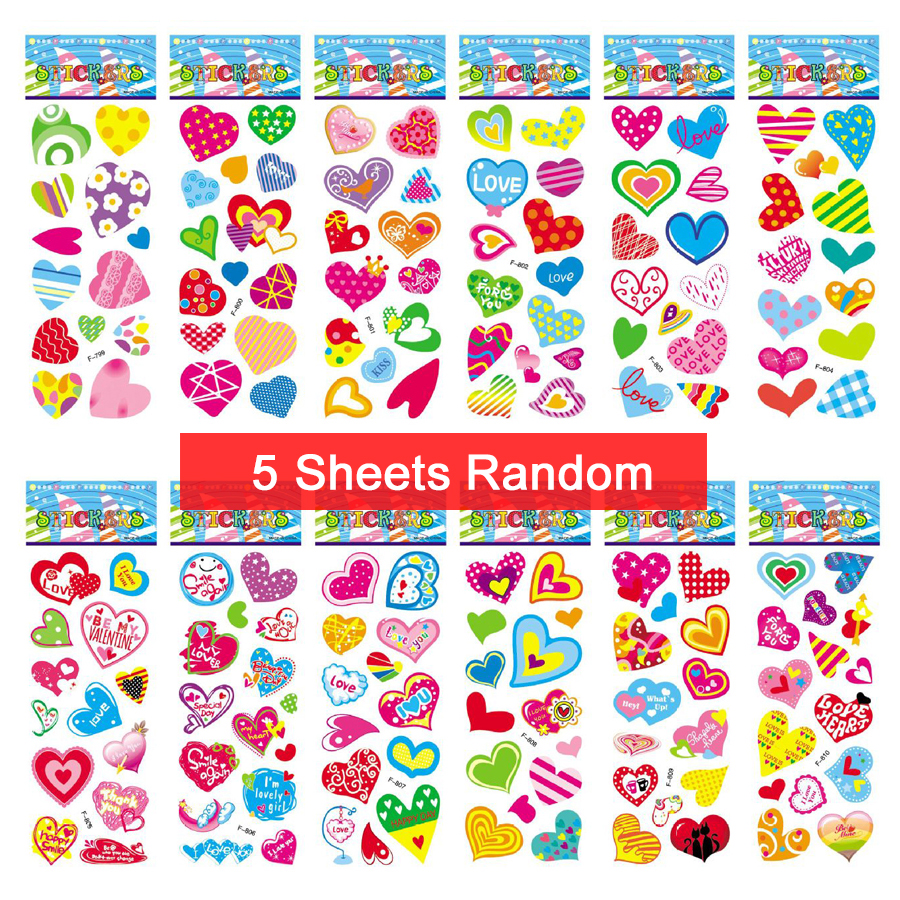Children Bubble Stickers Cartoon Stickers Animals Fruits Fluffy Stationery Stickers Boys Girls Birthday TMZ: green