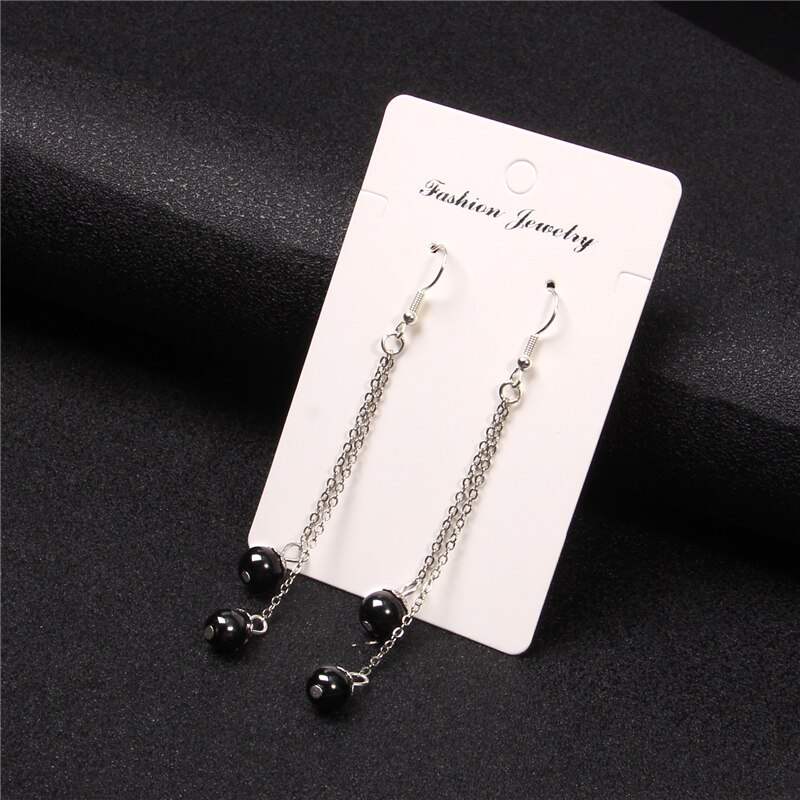 Simples brincos longos para mulher natiral pedra brincos de gota statemwnt borla eardrop balançar fahion jóias femininas brincos presentes