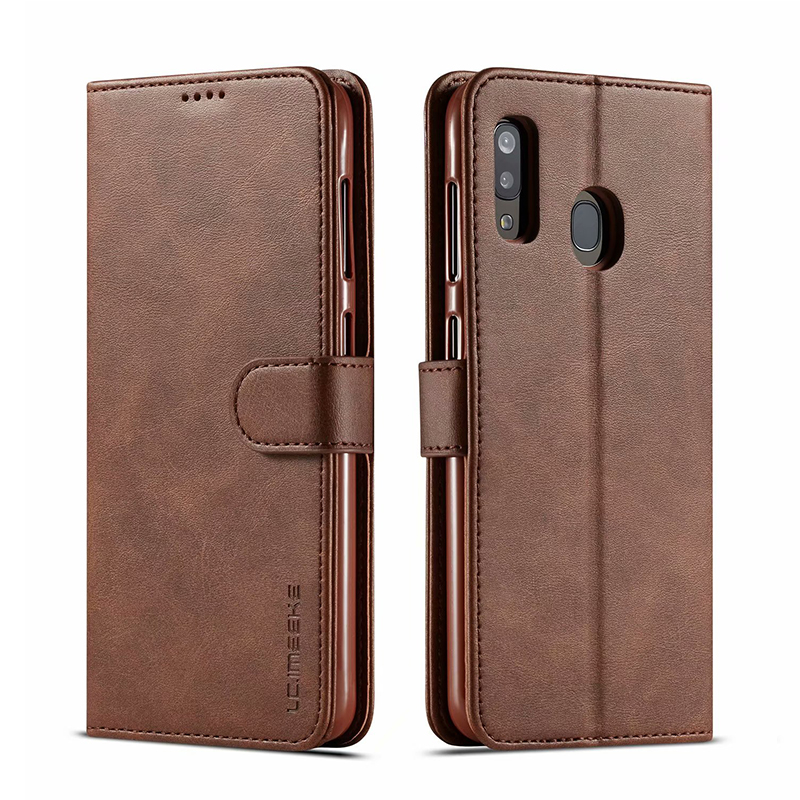 Capa para samsung a40 caso de couro caso do telefone do vintage em samsung galaxy a40s caso flip carteira capa para samsung a 40 40s capa em