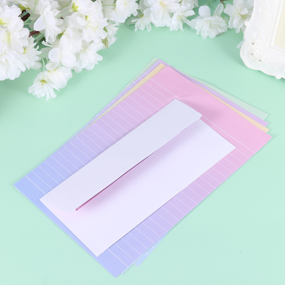 Set van 24 enveloppen, handige enveloppen en briefpapier in verschillende kleuren voor knutselwerkjes