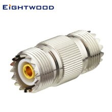 Eightwood Ham Radio Antenna Aerial RF Coaxial Adapter UHF Jack Female to UHF Jack Female Straight RF Coaxial Connector In-Series