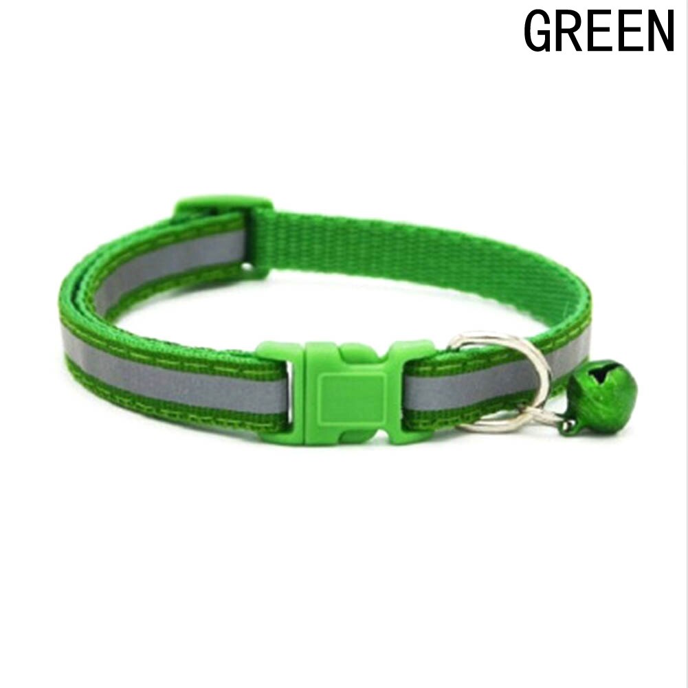 Collier pour animaux de compagnie coloré brillant | Collier de sécurité réfléchissant, avec boucle brillante, pour chiens, chats, chiot chaton, fournitures adorables: GR