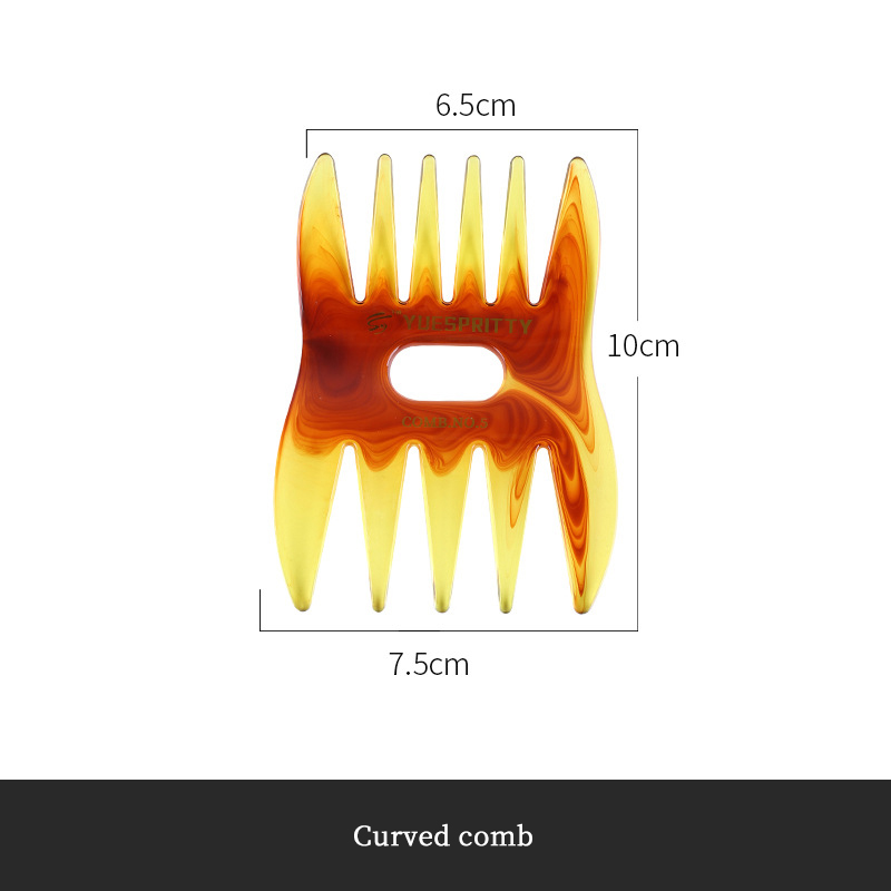 Men's beard comb Hair Oiling Comb For Man Styling Comb Tool Plastic Wide Tooth Comb