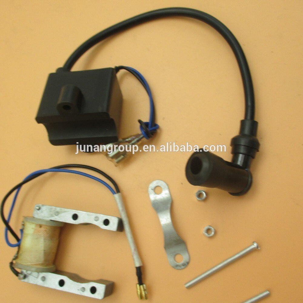 Complete Magneto Stator & CDI Ignition Coil Kit For 49cc 60cc 66cc 80cc Gas Engine – Spark Plug Included
