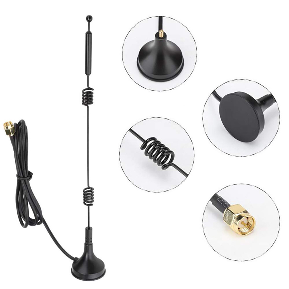 Signalforsterker antennestang for ruter kamera internett vertikal 12 dbi wifi 2.4g 5.8g dual band sma hann med montering magnetisk base