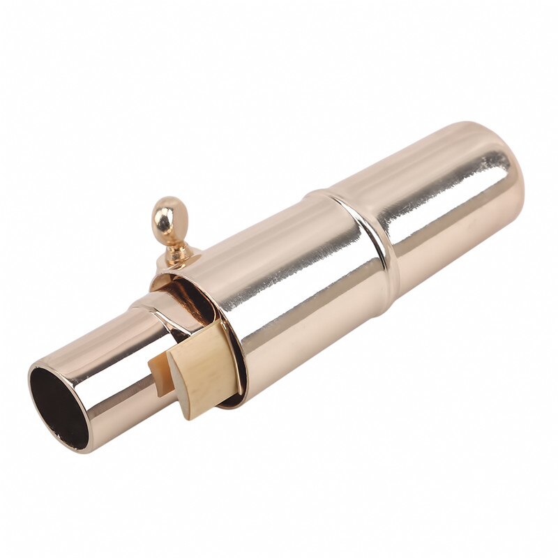 Professional Gold-Plated Alto Saxophone Mouthpiece - Metal with Cap & Ligature - Special Tone Chamber