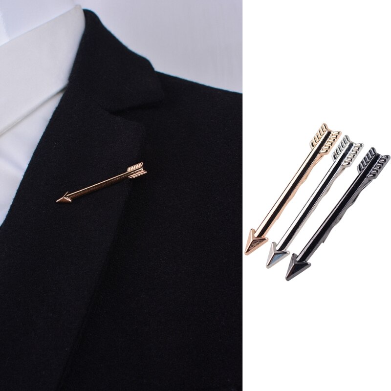 Men Arrow Tie Bars Pin Clasp Accessories For Wedding Business Suit Tie