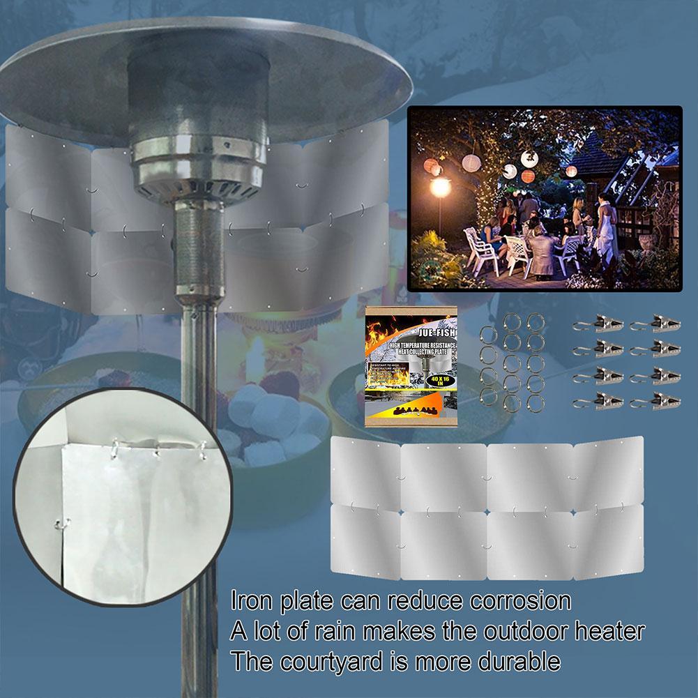1Set Heat-resistant Cloth Reflectors Heat Focus Foldable Outdoor High Temperature Resistant Cloth